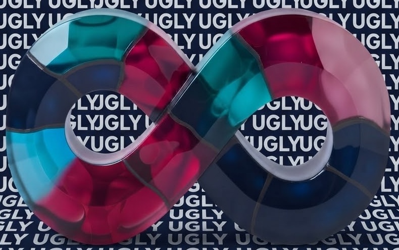 The Ugly8 mark — a cast infinity form
